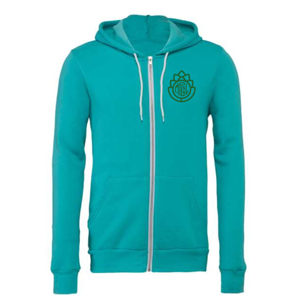 Bella + Canvas - Unisex Sponge Fleece Full-Zip Hoodie Sweatshirt - Printed Logos Thumbnail