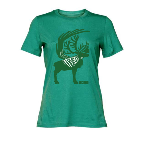 BELLA + CANVAS - Women’s Relaxed Fit Heather CVC Tee - Printed Logos Thumbnail