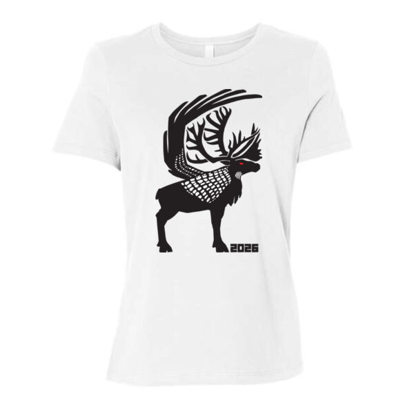 BELLA + CANVAS - Women’s Relaxed Fit Jersey Tee - Printed Logos Thumbnail