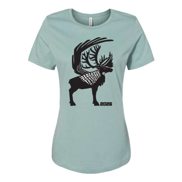 BELLA + CANVAS - Women’s Relaxed Fit Jersey Tee - Printed Logos Thumbnail