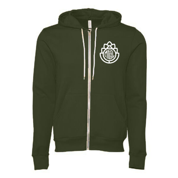 Bella + Canvas - Unisex Sponge Fleece Full-Zip Hoodie Sweatshirt - Printed Logos Thumbnail