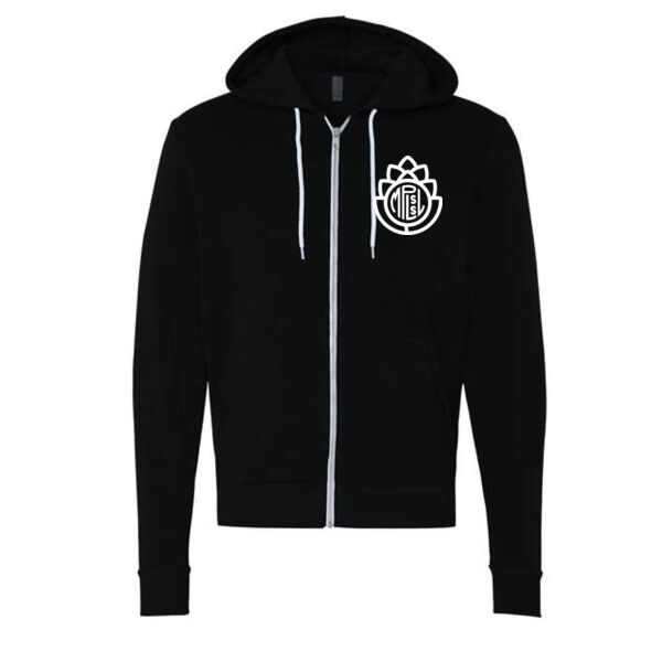Bella + Canvas - Unisex Sponge Fleece Full-Zip Hoodie Sweatshirt - Printed Logos Thumbnail