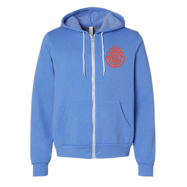 Bella + Canvas - Unisex Sponge Fleece Full-Zip Hoodie Sweatshirt - Printed Logos Thumbnail