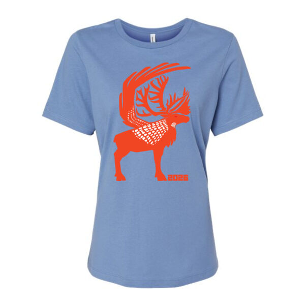 BELLA + CANVAS - Women’s Relaxed Jersey Tee - Printed Logos Thumbnail