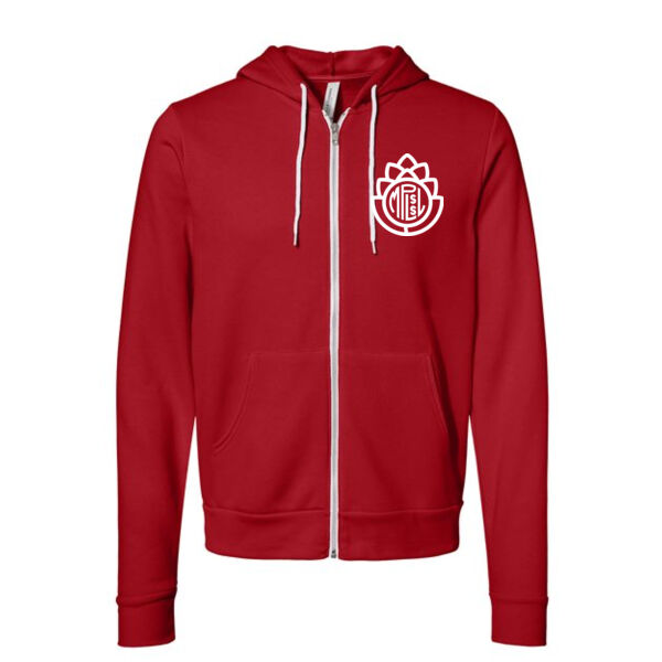 Bella + Canvas - Unisex Sponge Fleece Full-Zip Hoodie Sweatshirt - Printed Logos Thumbnail