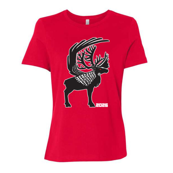 BELLA + CANVAS - Women’s Relaxed Fit Jersey Tee - Printed Logos Thumbnail