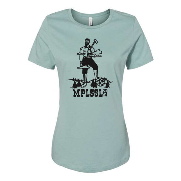 BELLA + CANVAS - Women’s Relaxed Jersey Tee - Printed Logos Thumbnail