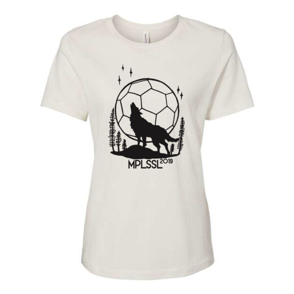 BELLA + CANVAS - Women’s Relaxed Jersey Tee - Printed Logos Thumbnail