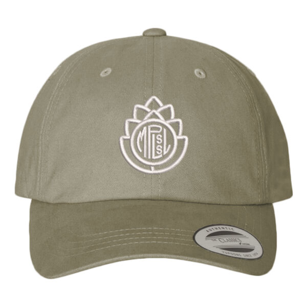 YP Classics - Peached Twill Dad's Cap - Embroidered Logo Thumbnail