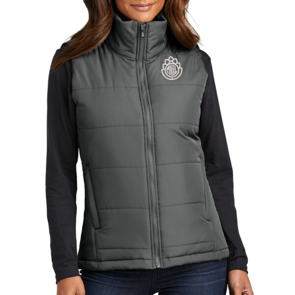 Port Authority® Ladies Puffer Vest - Embroidered Logo Thumbnail