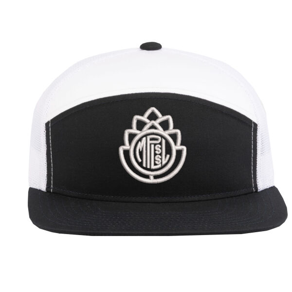 Pacific Headwear - 6-Panel Arch Trucker Snapback Cap - Embroidered Logo Thumbnail