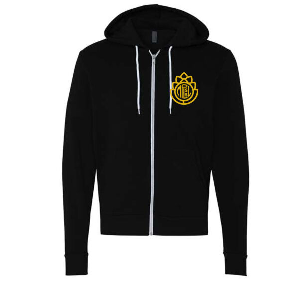 BELLA + CANVAS - Unisex Sponge Fleece Full-Zip Hoodie - Printed Logos Thumbnail