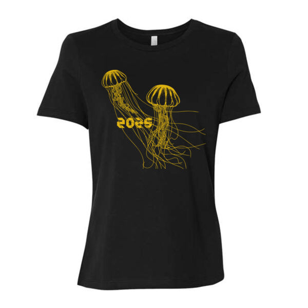 BELLA + CANVAS - Women’s Relaxed Fit Heather CVC Tee - Printed Logos Thumbnail