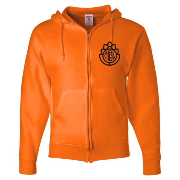 JERZEES - Unisex NuBlend® Full-Zip Hooded Sweatshirt Printed Logos Thumbnail