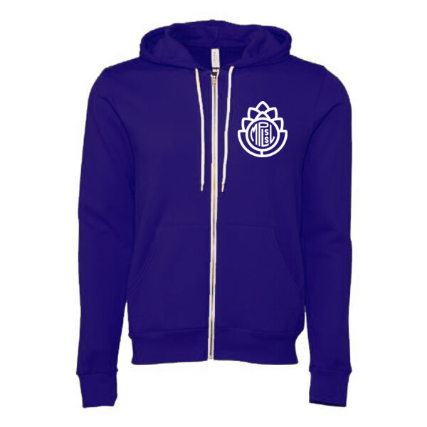 BELLA + CANVAS - Unisex Sponge Fleece Full-Zip Hoodie - Printed Logos Thumbnail