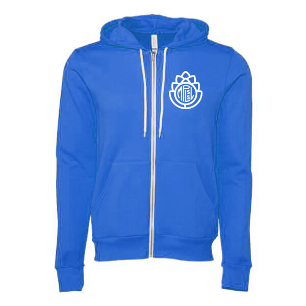 BELLA + CANVAS - Unisex Sponge Fleece Full-Zip Hoodie - Printed Logos Thumbnail