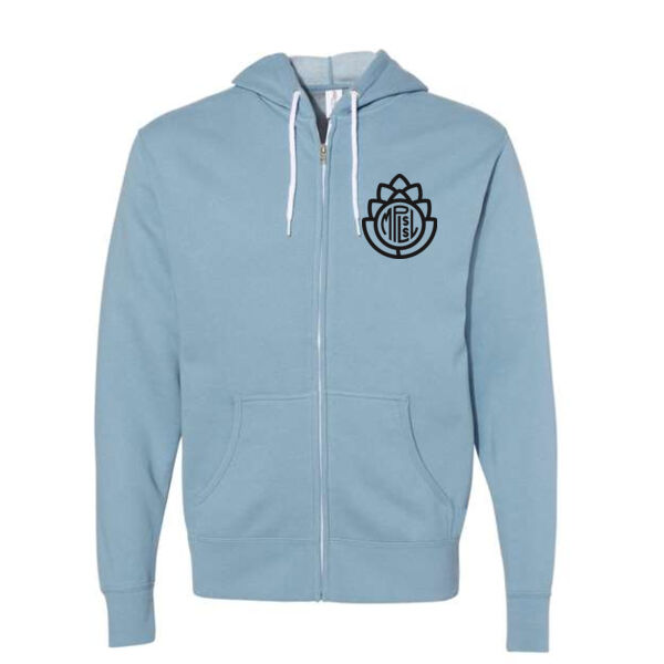 Independent Trading Co. - Unisex Lightweight Full-Zip Hooded Sweatshirt - Printed Logos Thumbnail