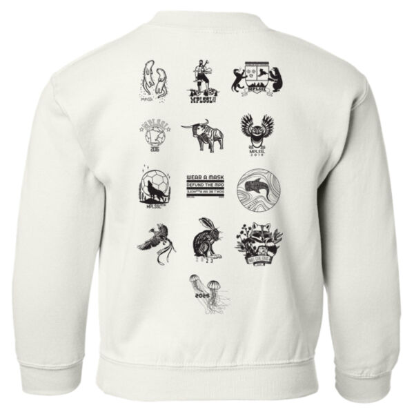 Gildan - Youth Heavy Blend™ Crewneck Sweatshirt - Printed Logos Thumbnail
