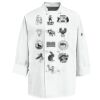 Eight Knot Button Chef Coat with Thermometer Pocket Thumbnail