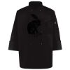 Ten Pearl Button Black Chef Coat Thumbnail