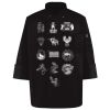 Ten Pearl Button Black Chef Coat Thumbnail