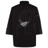 Ten Pearl Button Black Chef Coat Thumbnail